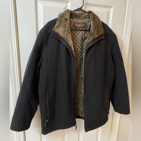 Marc New York Sherpa lined full zip fleece Jackets men’s size Large - Picture 10 of 11